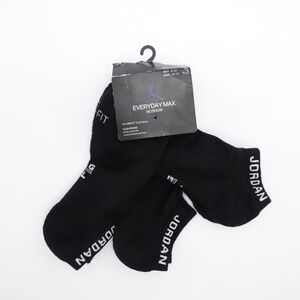 SLD NEW Jordan 3-Pack Jumpman No Show Socks Men's Size 8-12 Dri-Fit SX5546-010